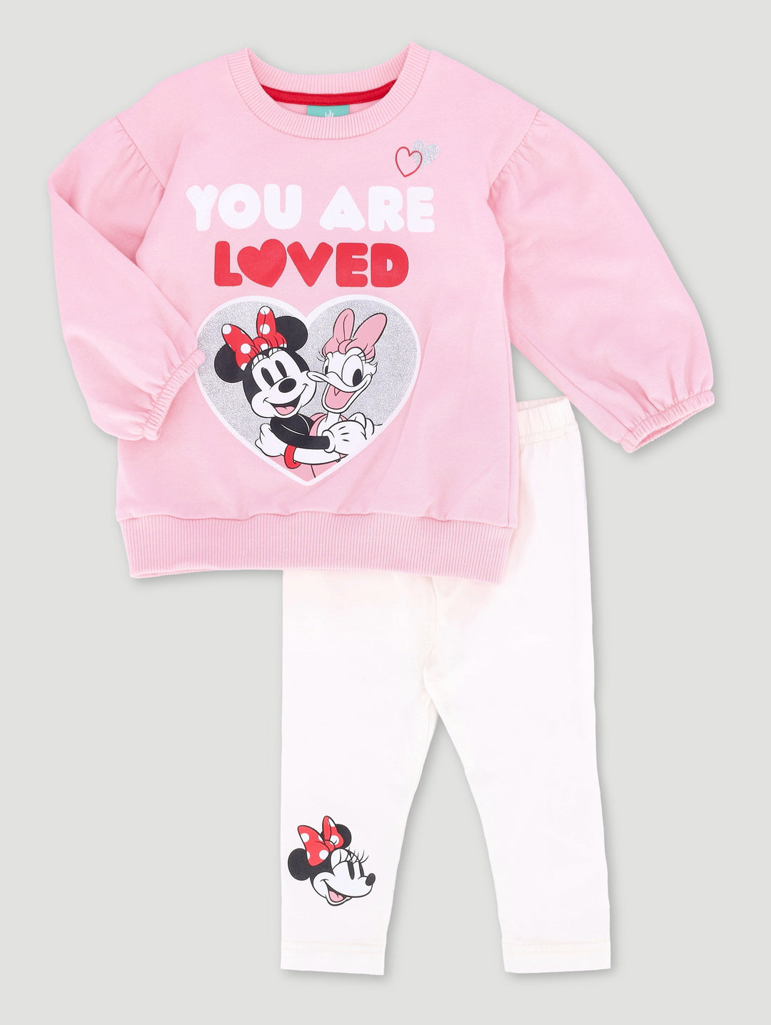 Baby Girls Minnie Top & Stripe Legging Set