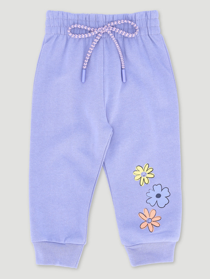 Baby Girls Bunny Fleece Jogger - Blue