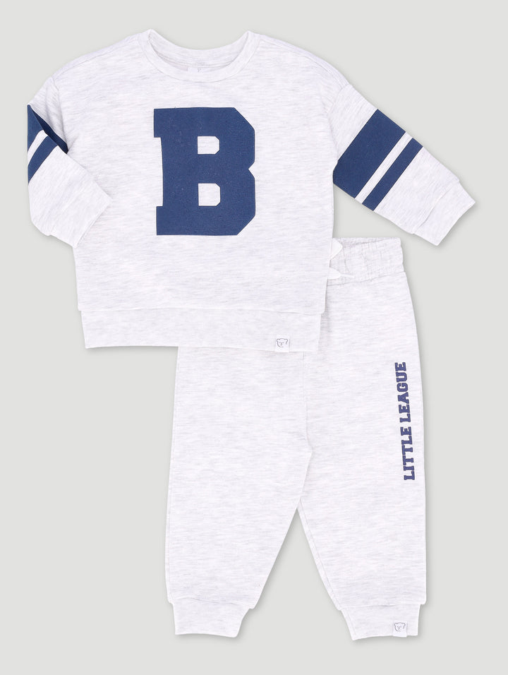 Baby Boys Fleece Set - Grey Melange