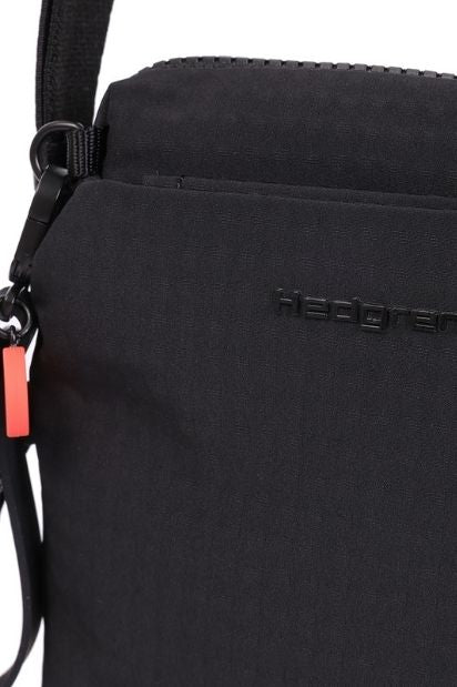 String Phone Bottle Shoulder Bag - Black