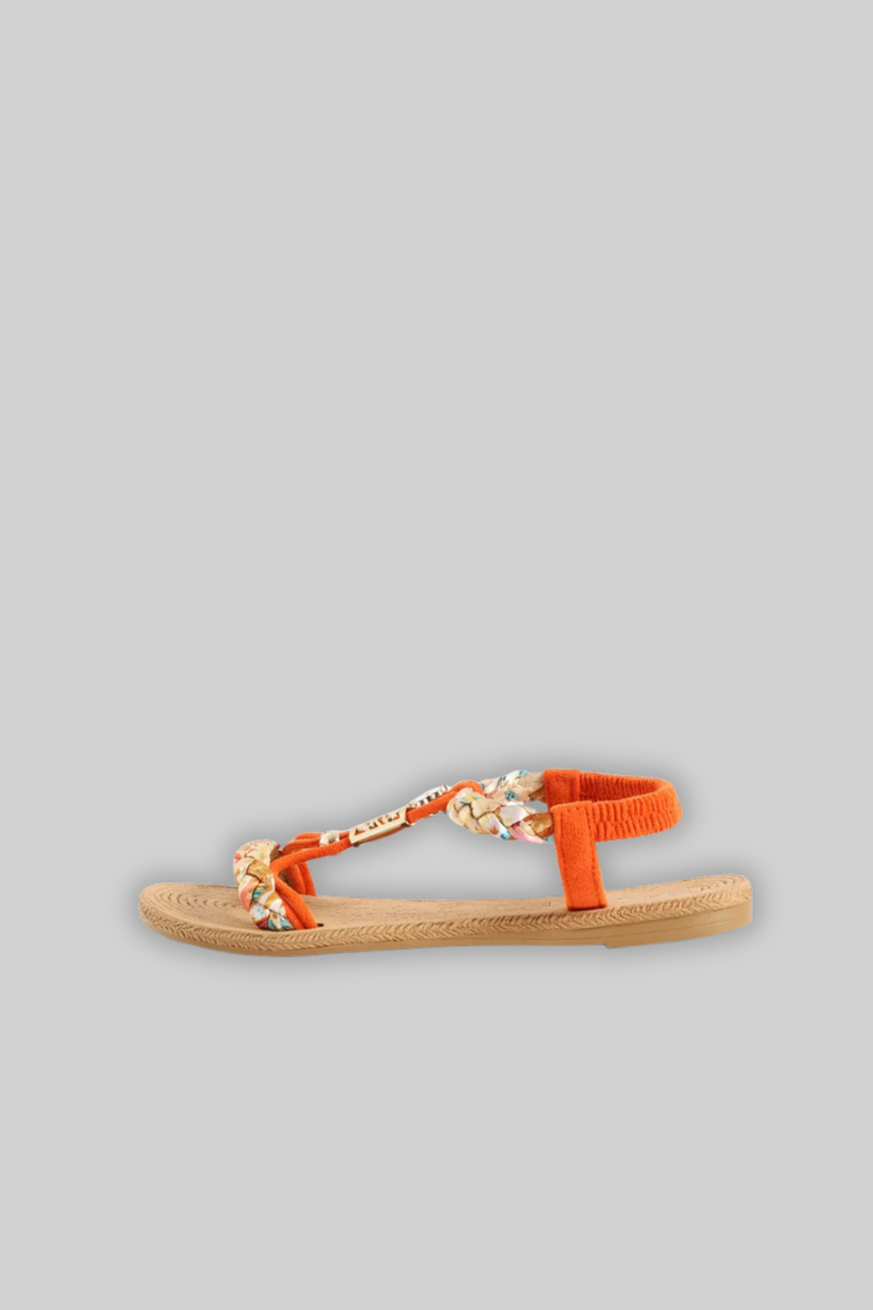 Flower Trim Multistrap Sandal - Multi