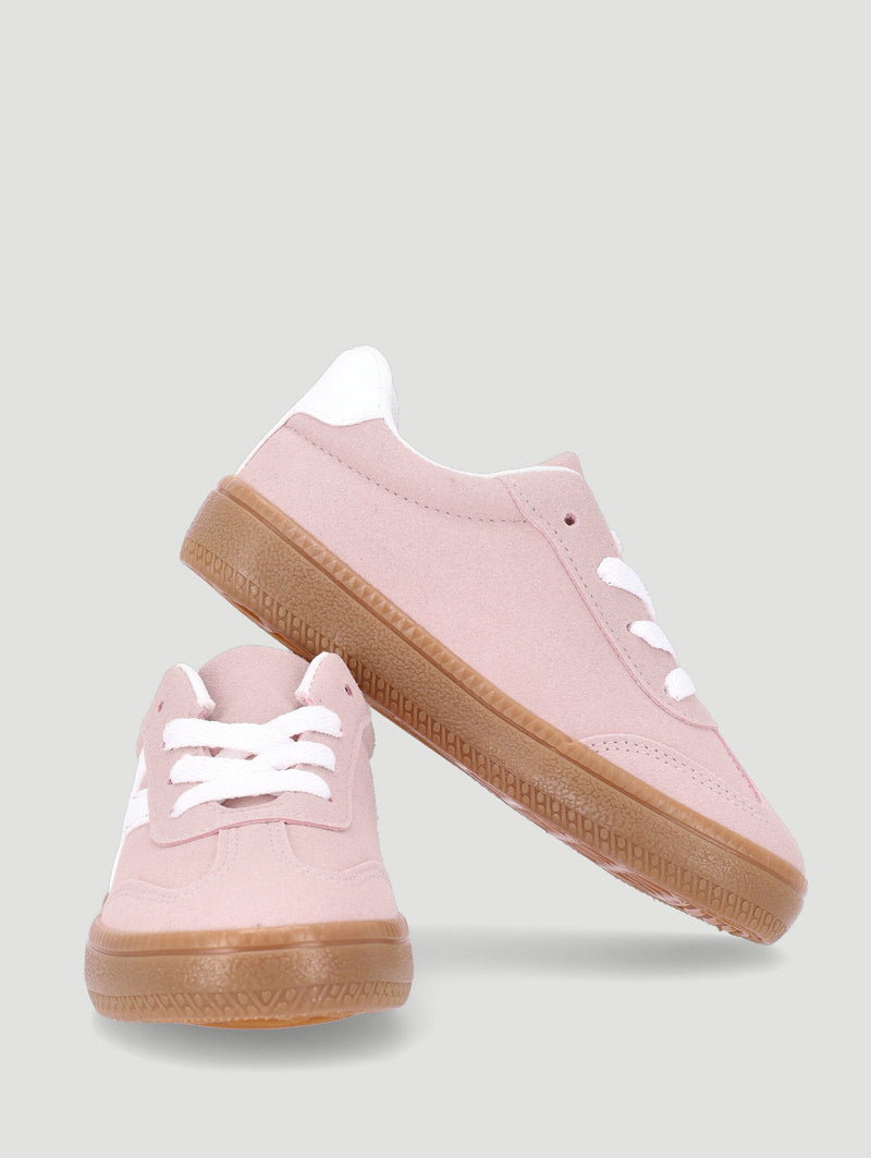 Keedo Girls Suede Skate Sneaker - Blush