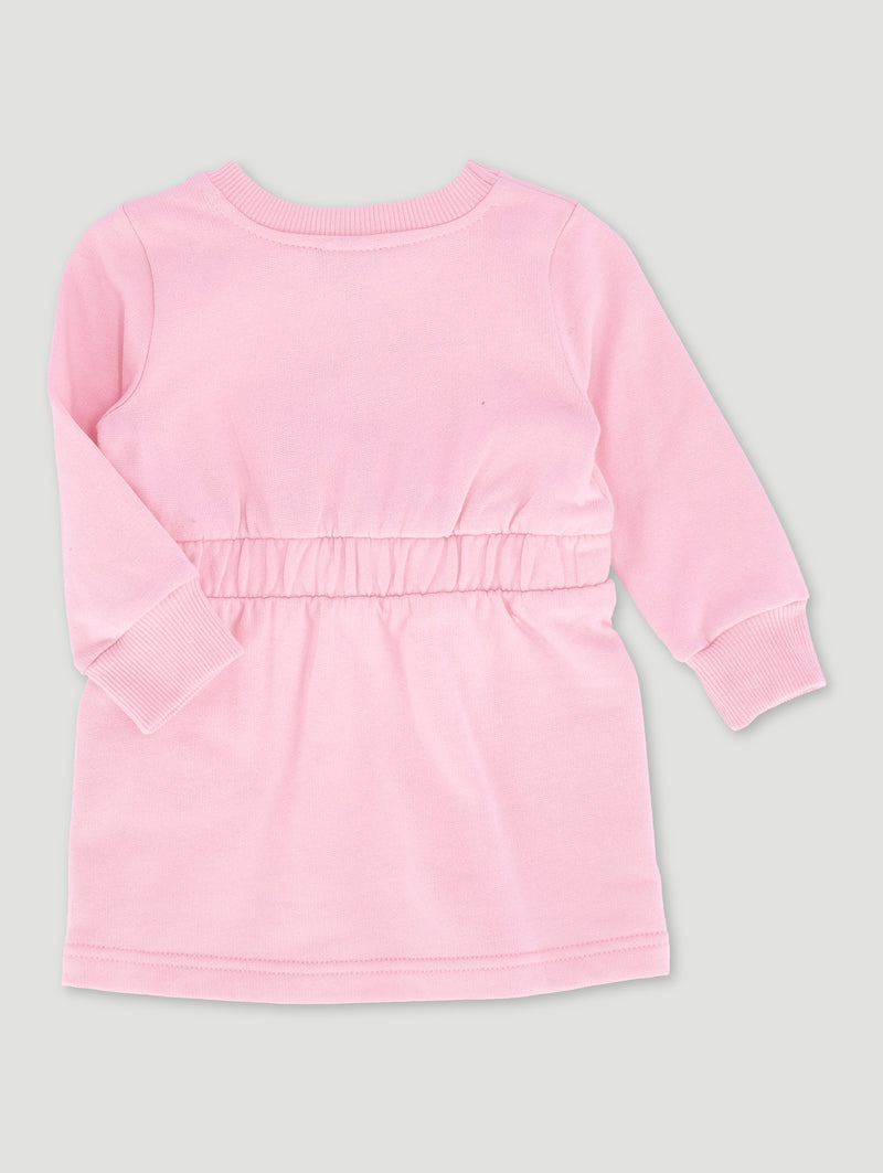 Baby Girls Minnie Mouse Fleece Dress - Pink