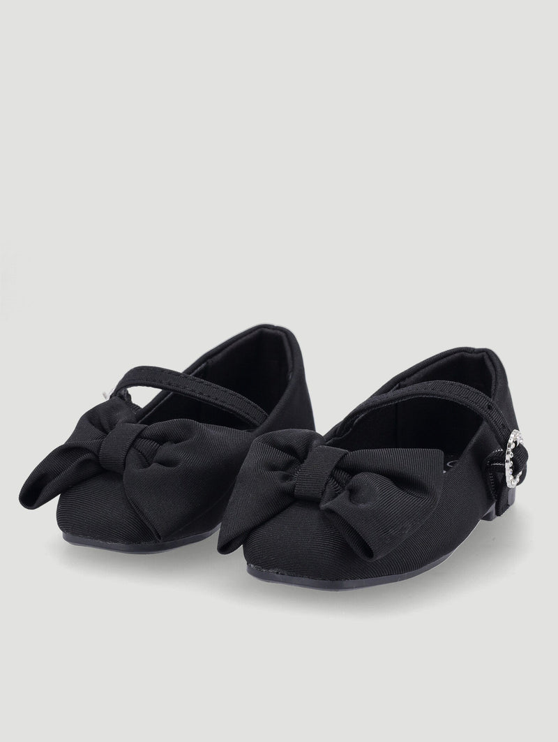 Keedo Girls Bow Detail Ballet Occasion Pump