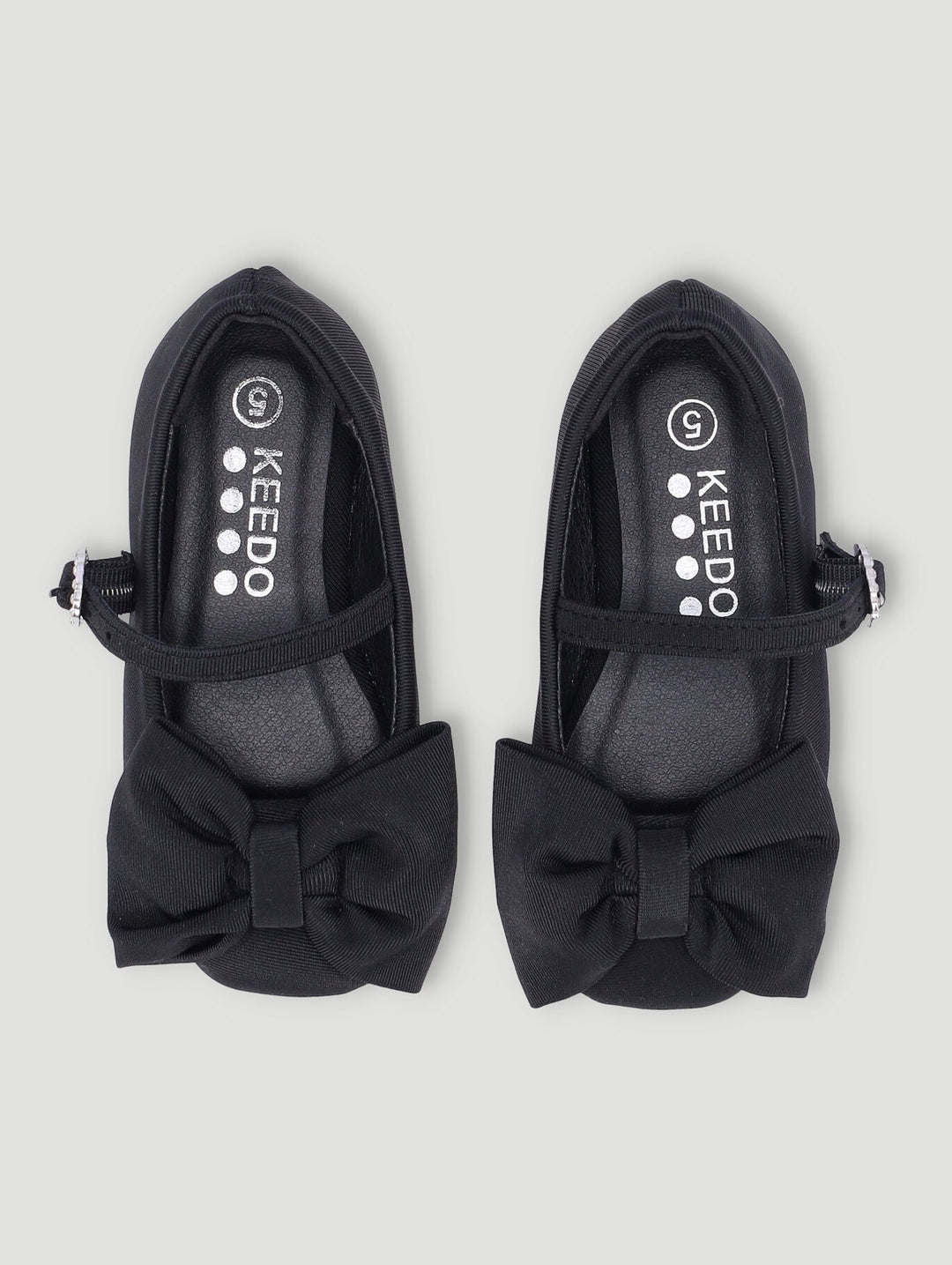 Keedo Girls Bow Detail Ballet Occasion Pump