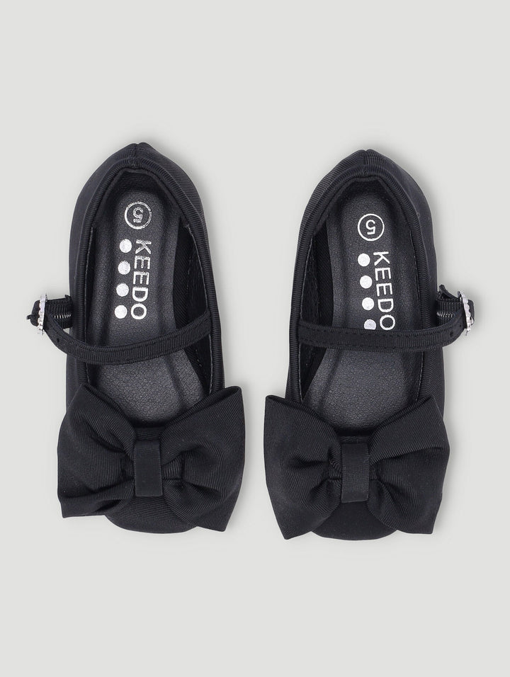 Keedo Girls Bow Detail Ballet Occasion Pump