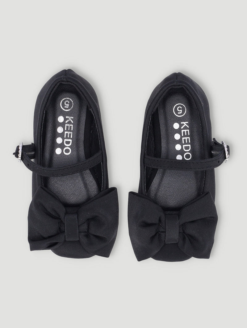 Keedo Girls Bow Detail Ballet Occasion Pump