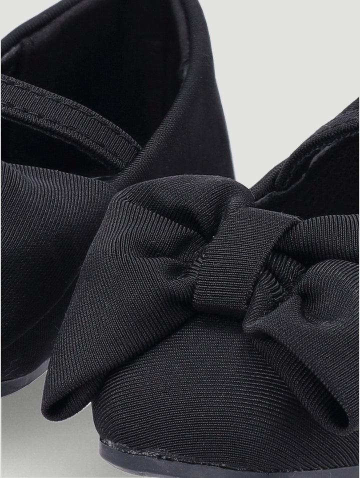 Keedo Girls Bow Detail Ballet Occasion Pump