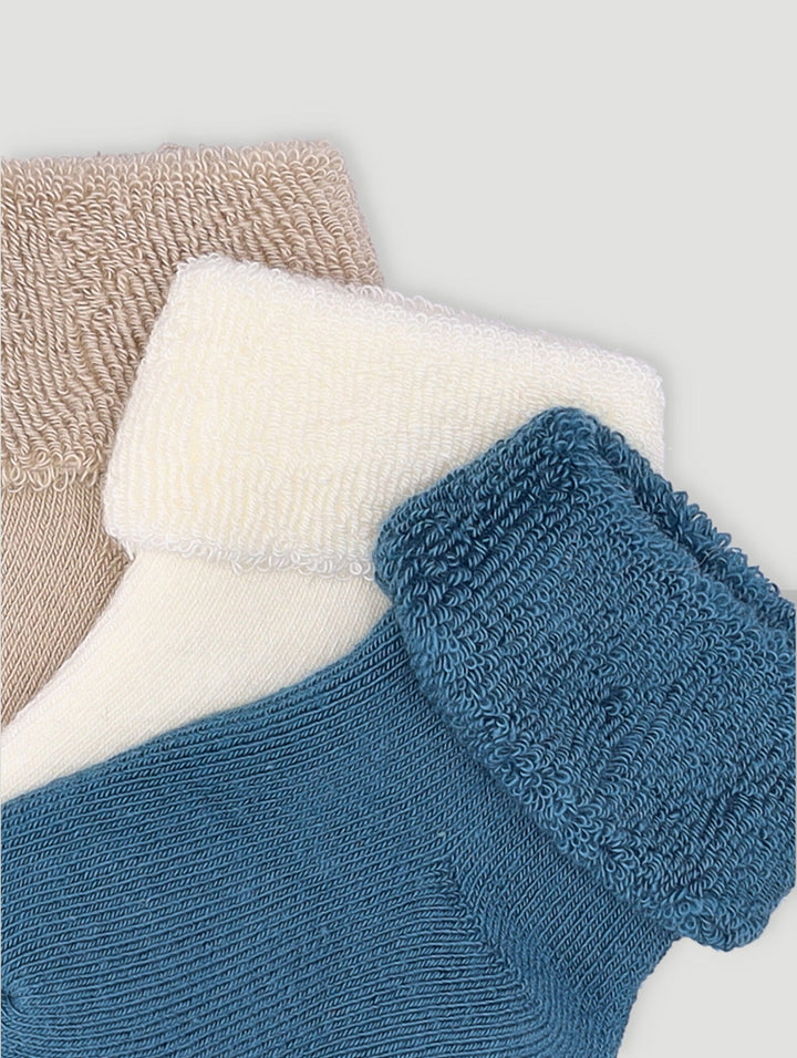 Keedo Baby Boys 3 Pack Towelling Socks