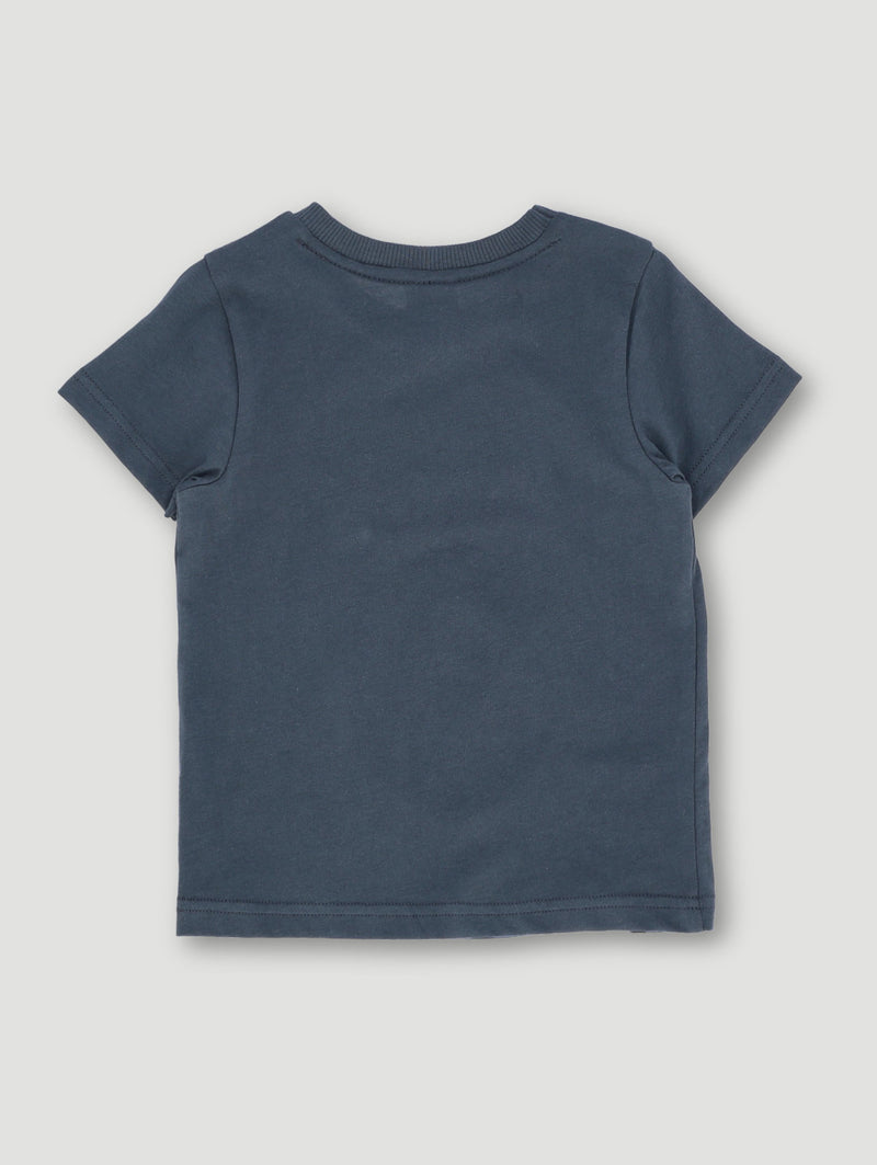 Pre-Boys Mickey Graffiti Tee - Charcoal