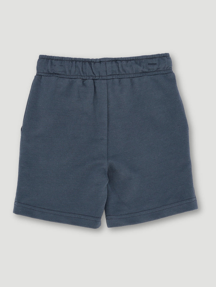 Pre-Boys Mickey Graffiti Fleece Short - Charcoal