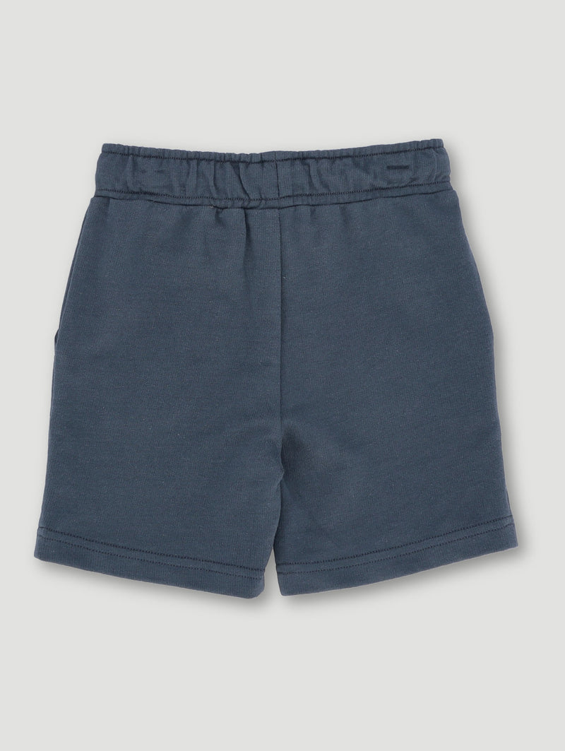 Pre-Boys Mickey Graffiti Fleece Short - Charcoal