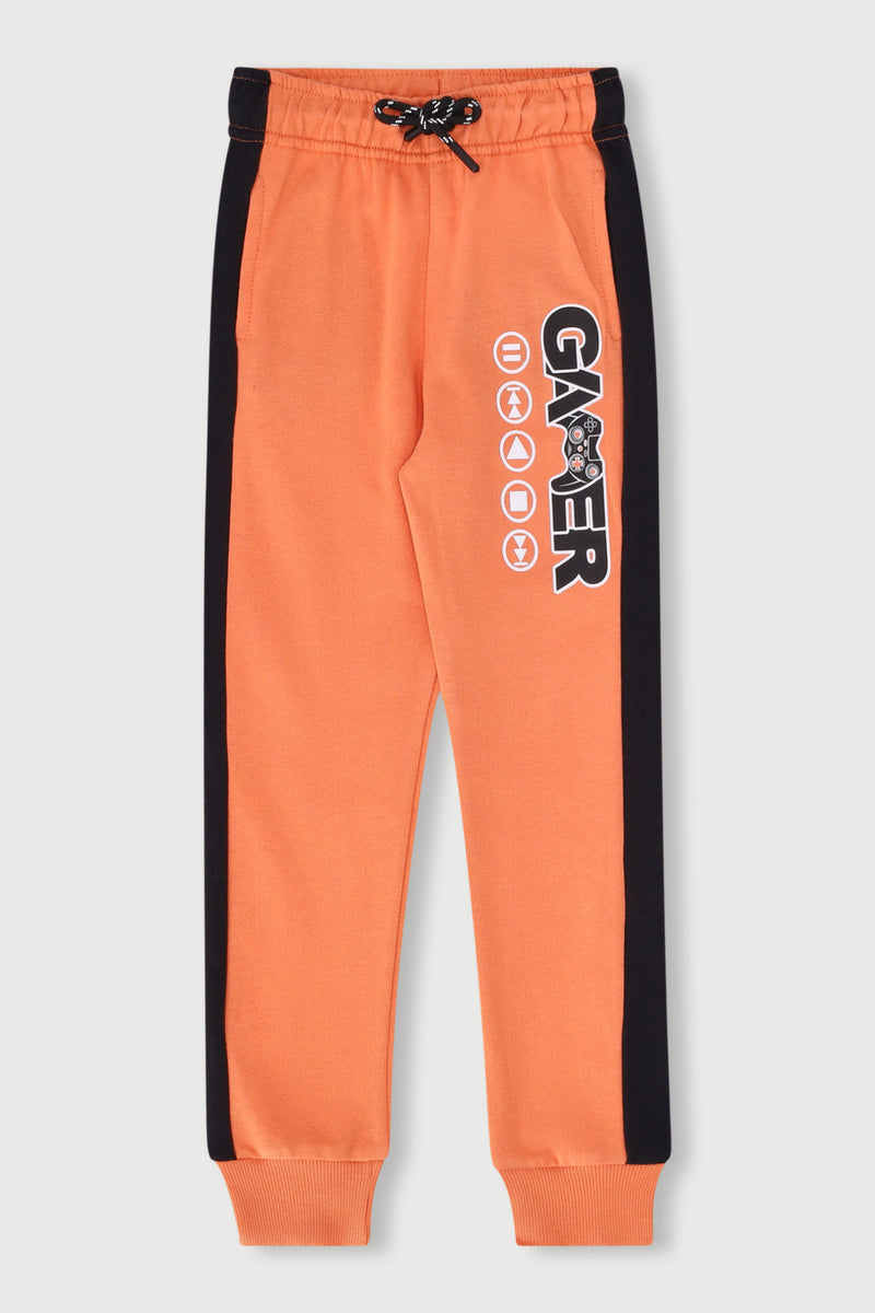 Pre-Boys Gaming Colour Block Jogger - Rust