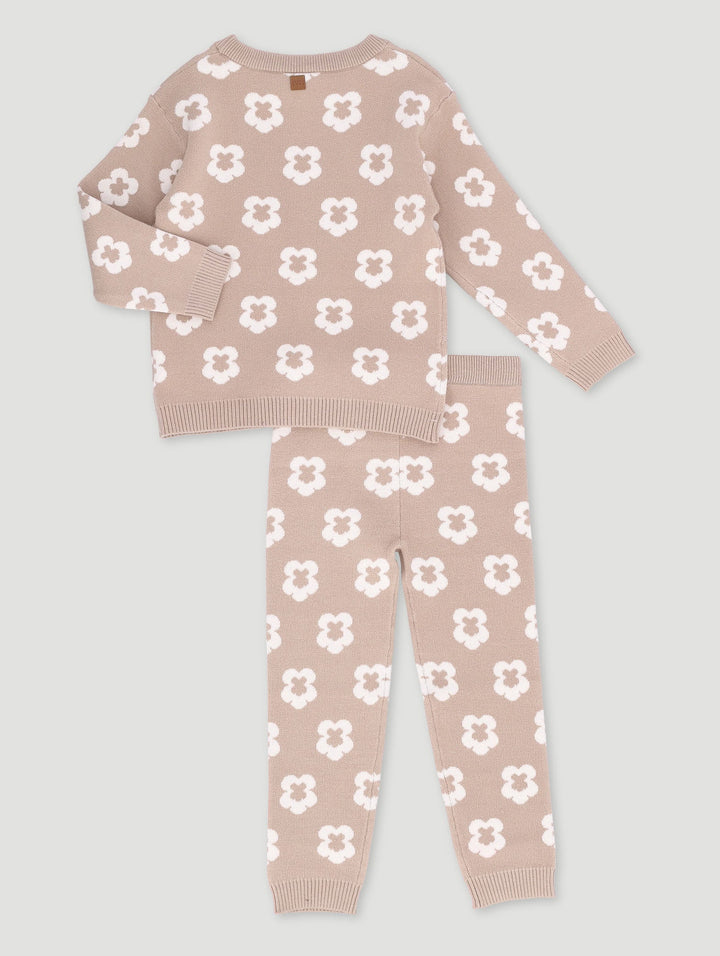 Keedo Girls Floral Knit Set