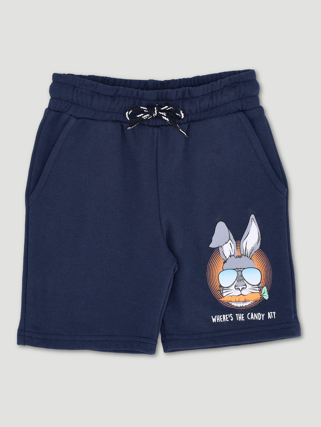 Pre-Boys Easter Rabbit Short - Navy