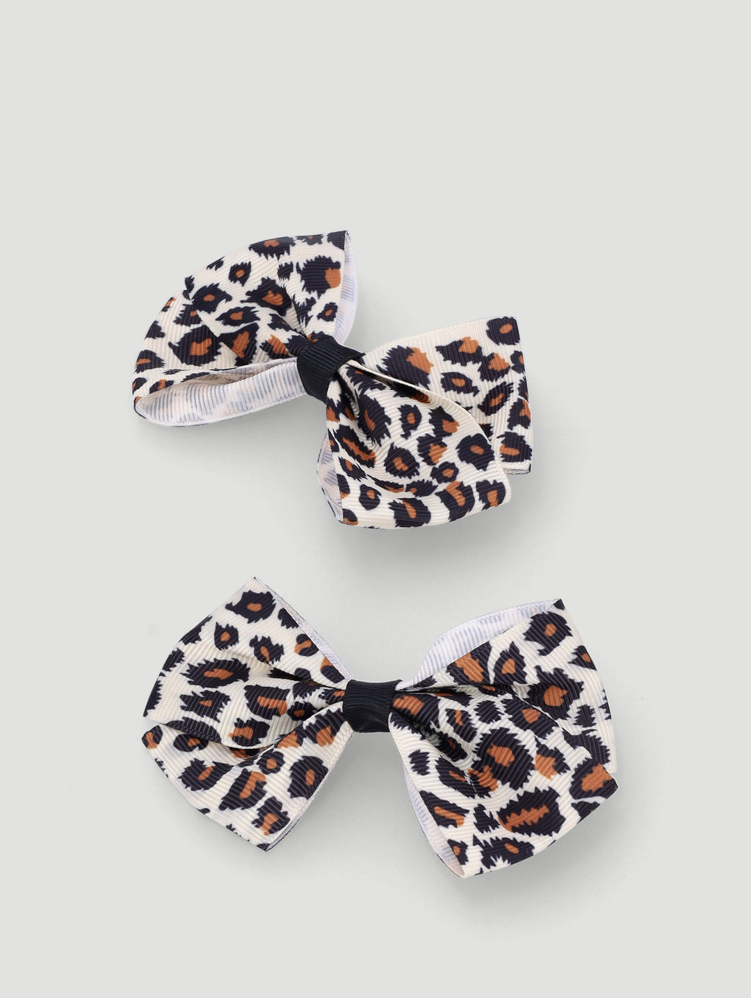 Pre-Girls 2 Pack Animal Print Bow Clips - Animal