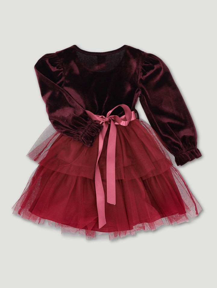 Pre-Girls Occasion Dress - Burgundy