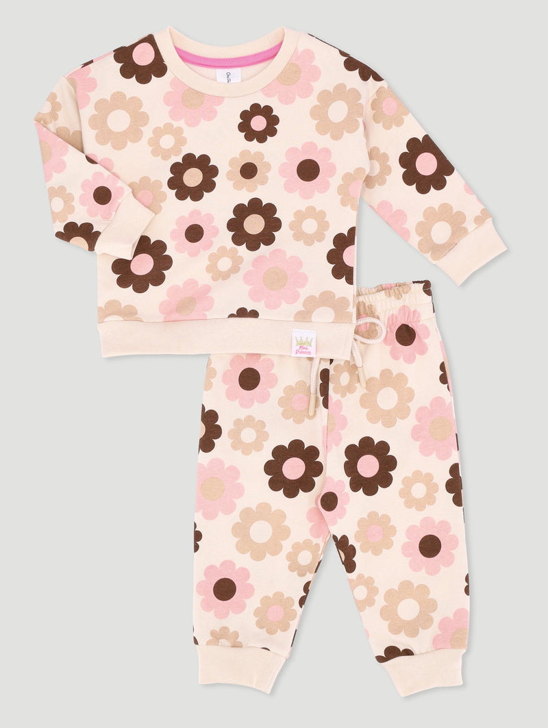 Baby Girls Daisy Tracksuit - Cream