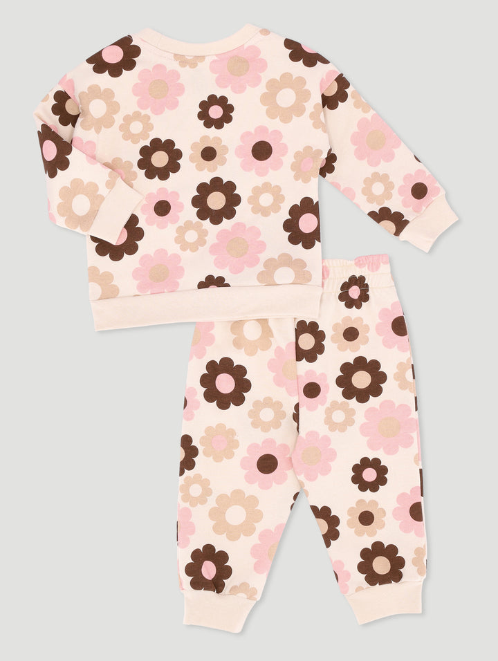 Baby Girls Daisy Tracksuit - Cream