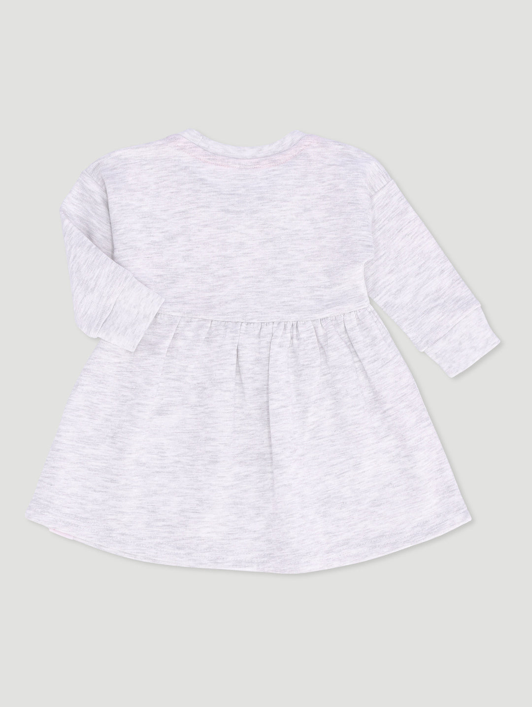 Baby Girls All Girls Have Superpowers Fleece Dress - Grey