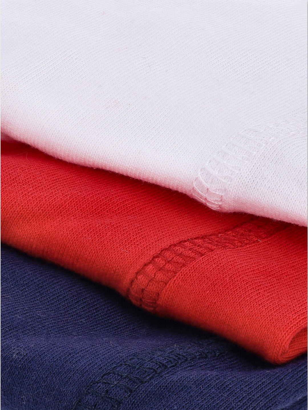 Pre-Boys 3 Pack Plain Boxers - Red/White/Navy