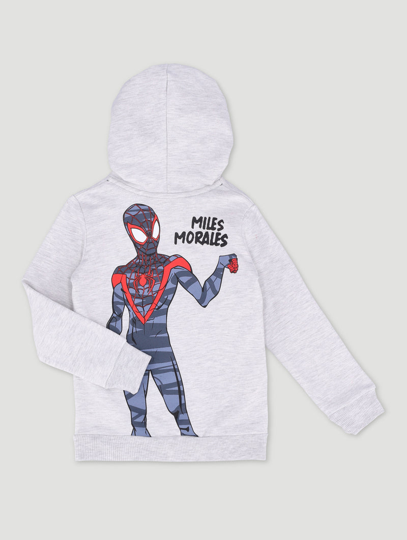 Pre-Boys Miles Morales Hoody - Grey Melange