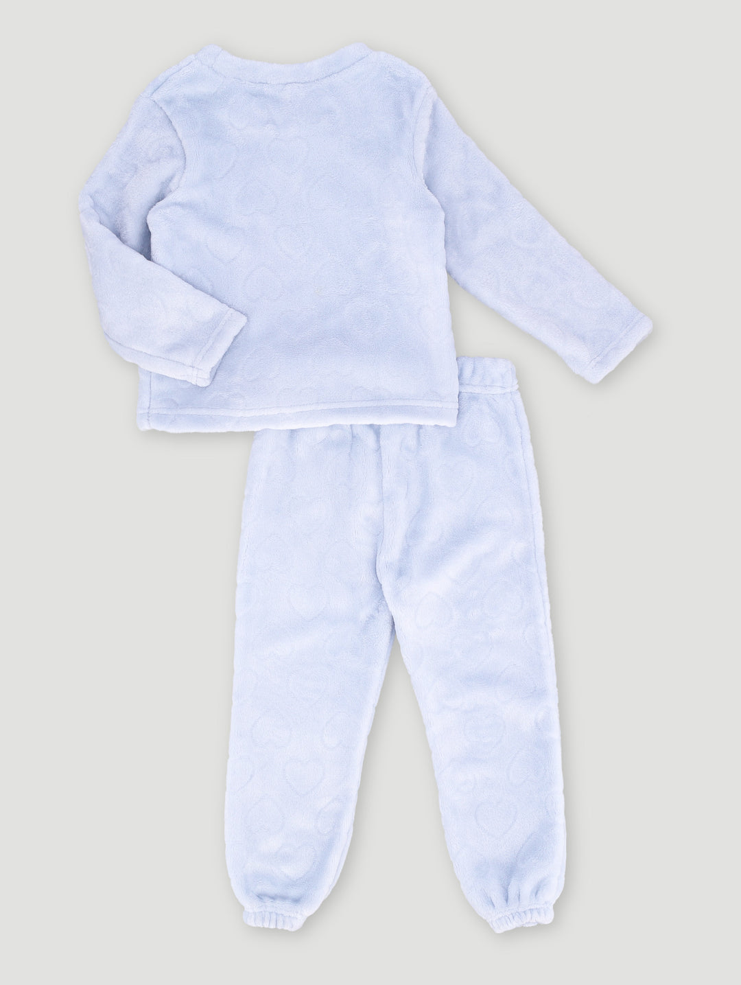 Pre-Girls Embossed Heart Sleep Set - Blue