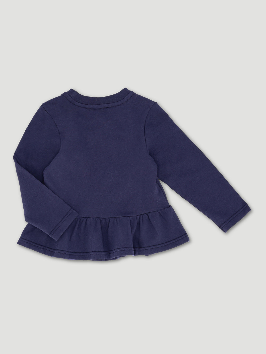 Pre-Girls Danasoli Long Sleeve Peplum Tee - Navy
