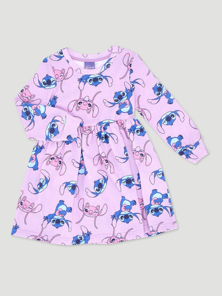 Pre-Girls Lilo & Stitch Dress - Lilac