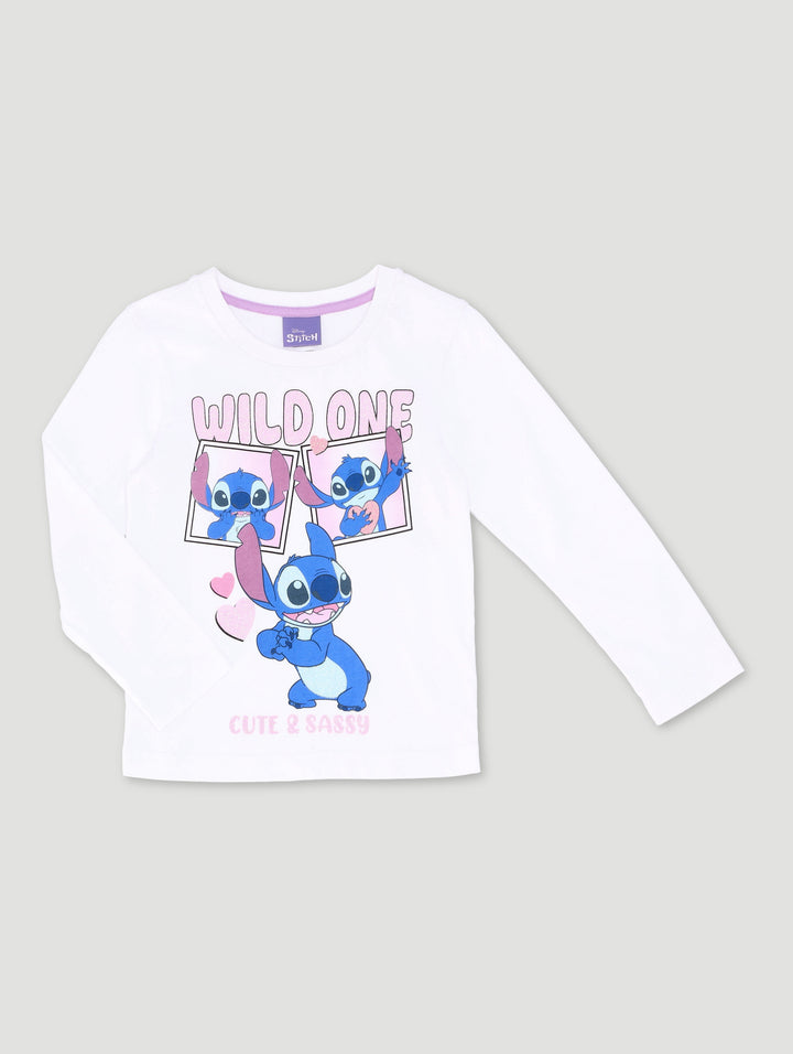 Pre-Girls Lilo & Stitch Tee - White