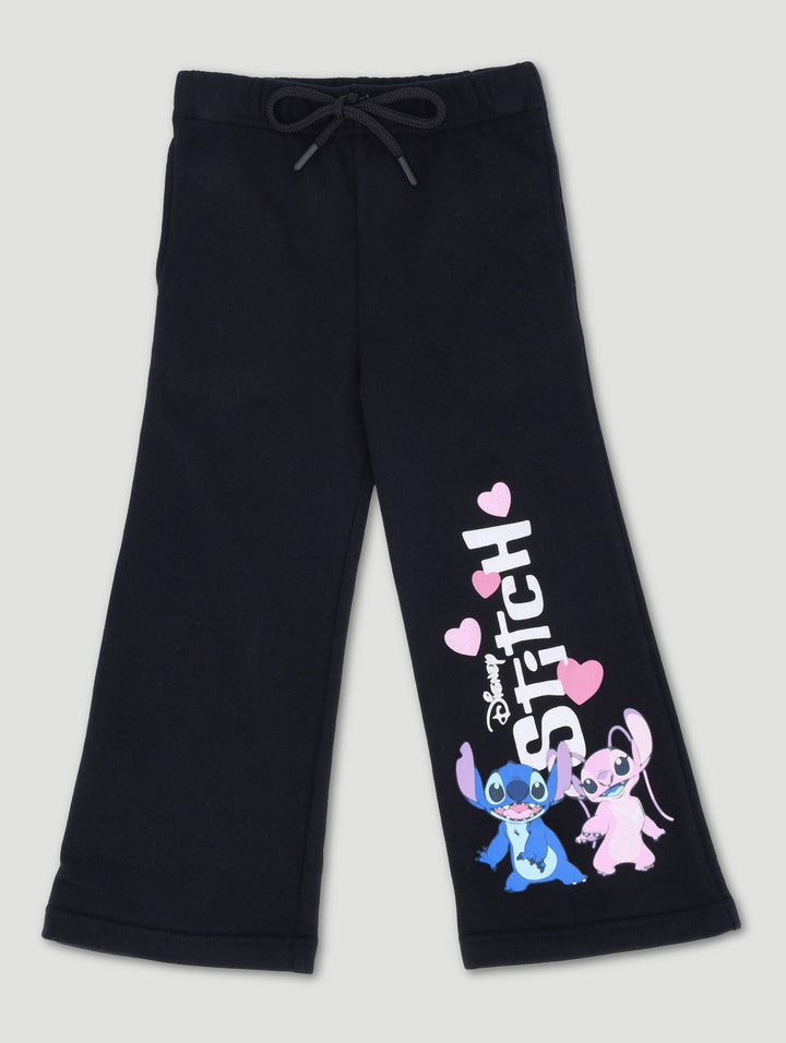 Pre-Girls Lilo & Stitch Track Bottom - Black