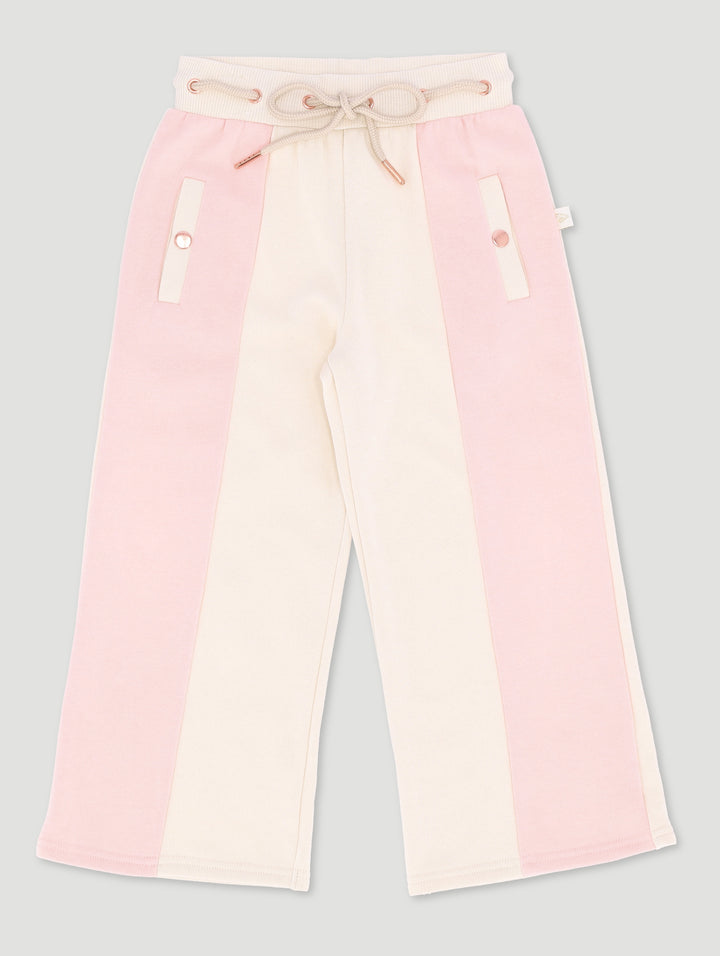 Pre-Girls Lux Colourblock Track Jogger - Peach