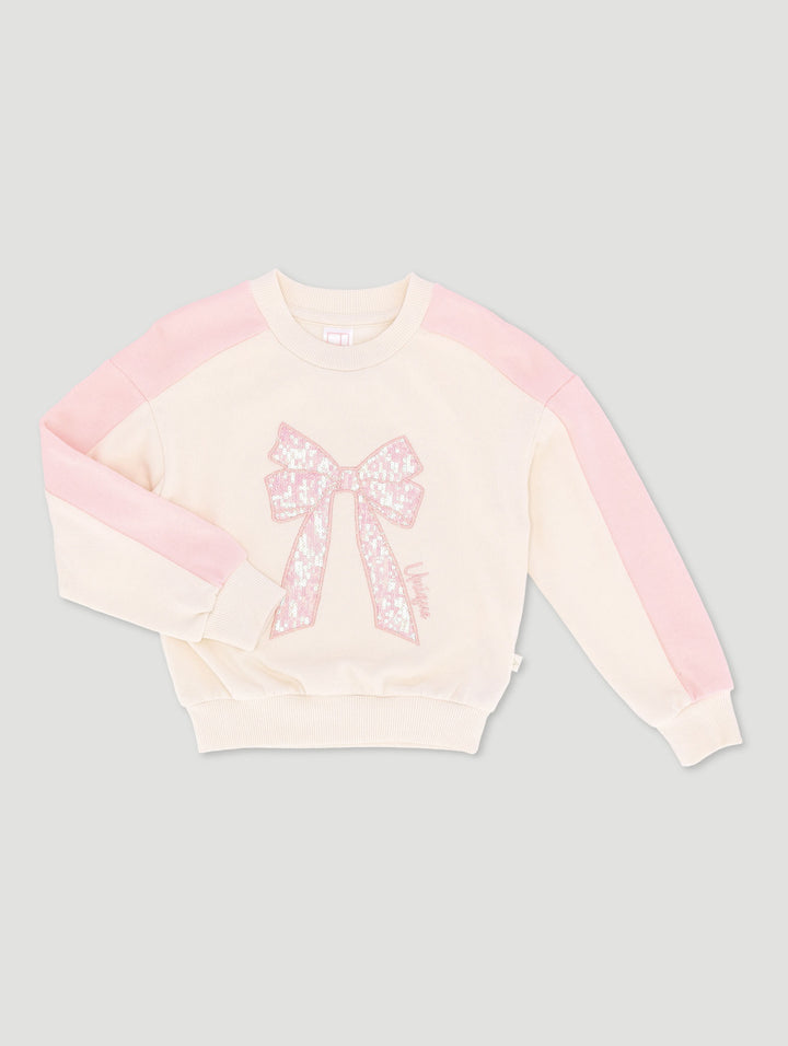 Pre-Girls Lux Colourblock Track Top - Peach