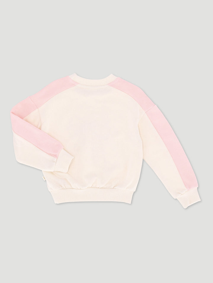 Pre-Girls Lux Colourblock Track Top - Peach
