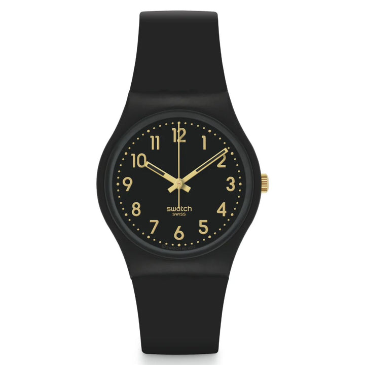 Ladies Golden Tac Watch - Black