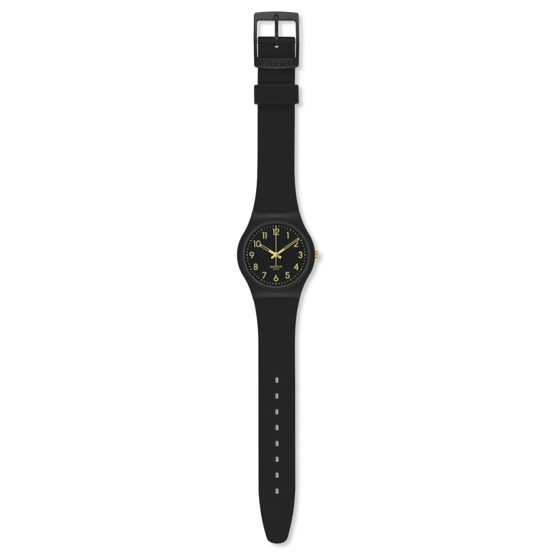 Ladies Golden Tac Watch - Black