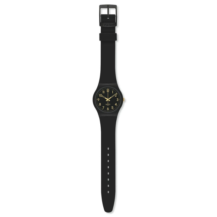 Ladies Golden Tac Watch - Black