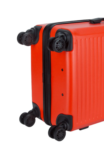 Mahe 4 Wheel Trolley Case Luggage - Tangerine