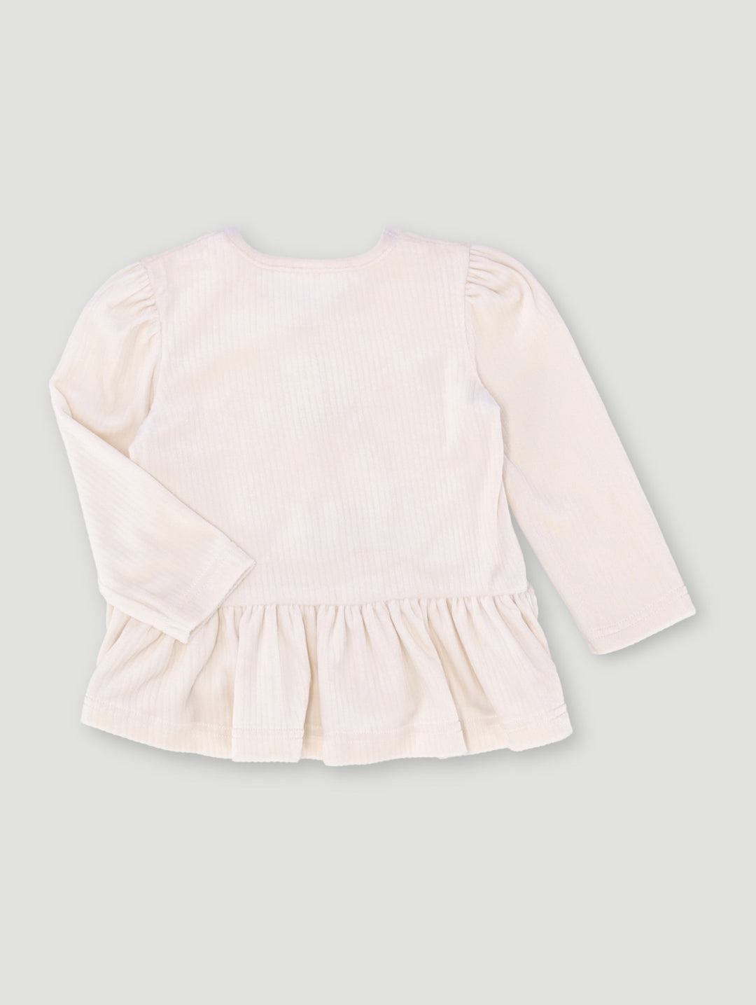 Baby Girls Easter-Eid Corded Occasion Top - Cream