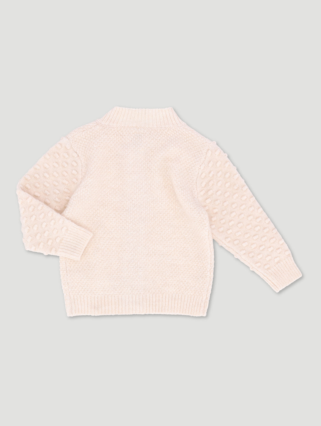 Baby Girls  Popcorn Knit Pullover - Cream