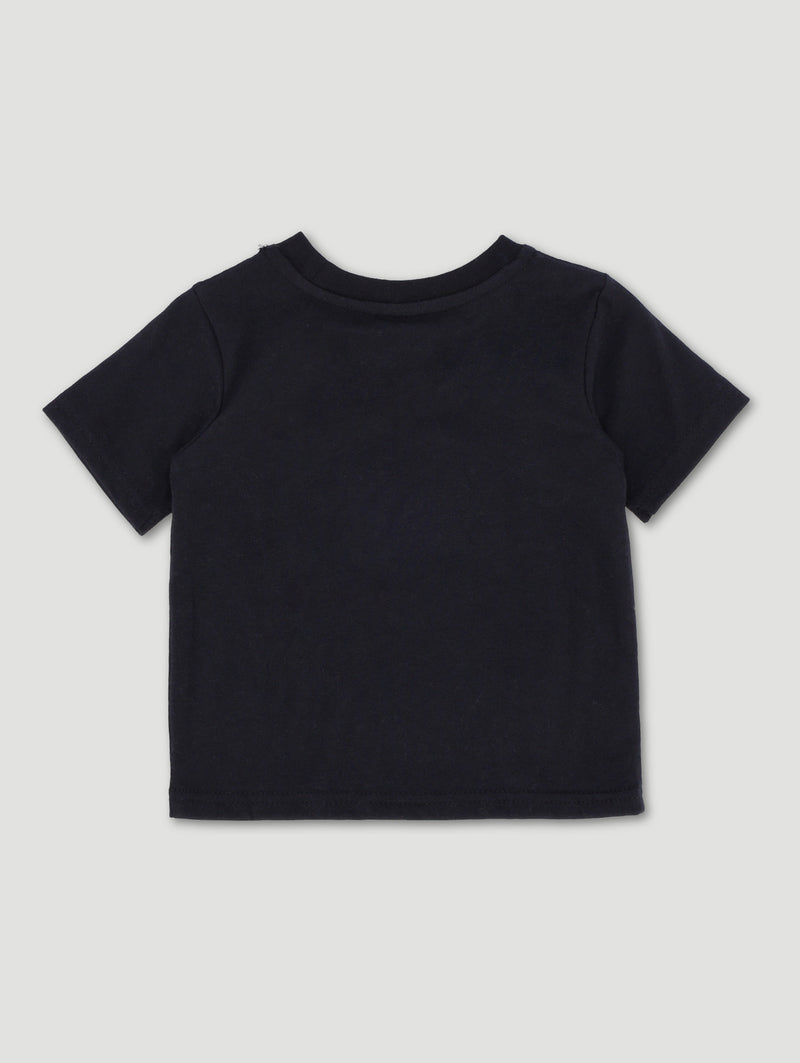 Baby Boys Bear Print Tee - Black