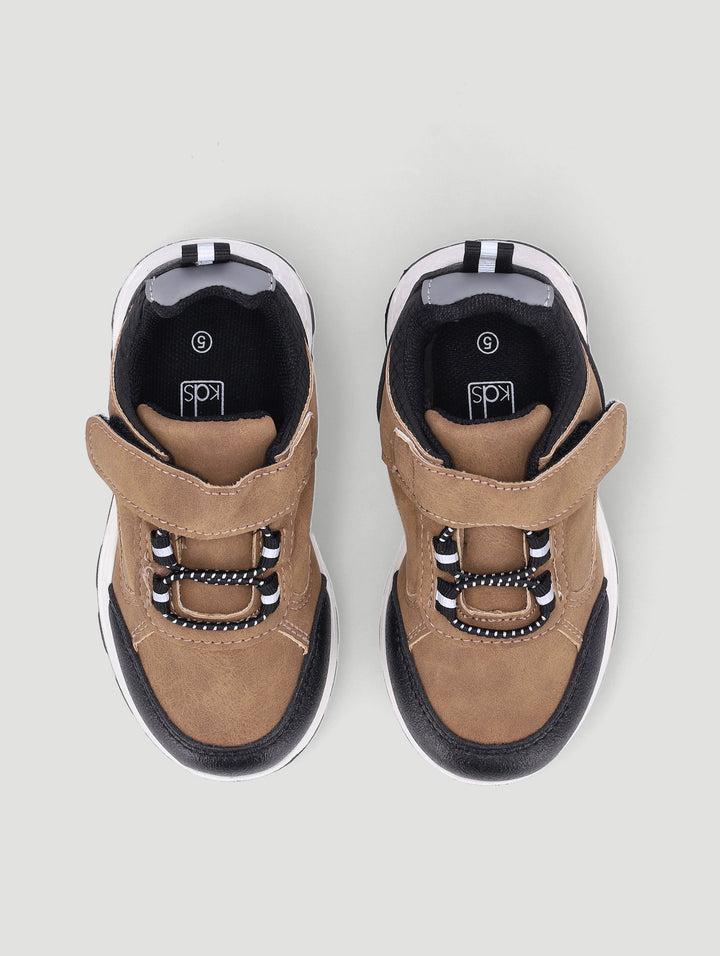 Pre-Boys Hitop Sneaker - Tan