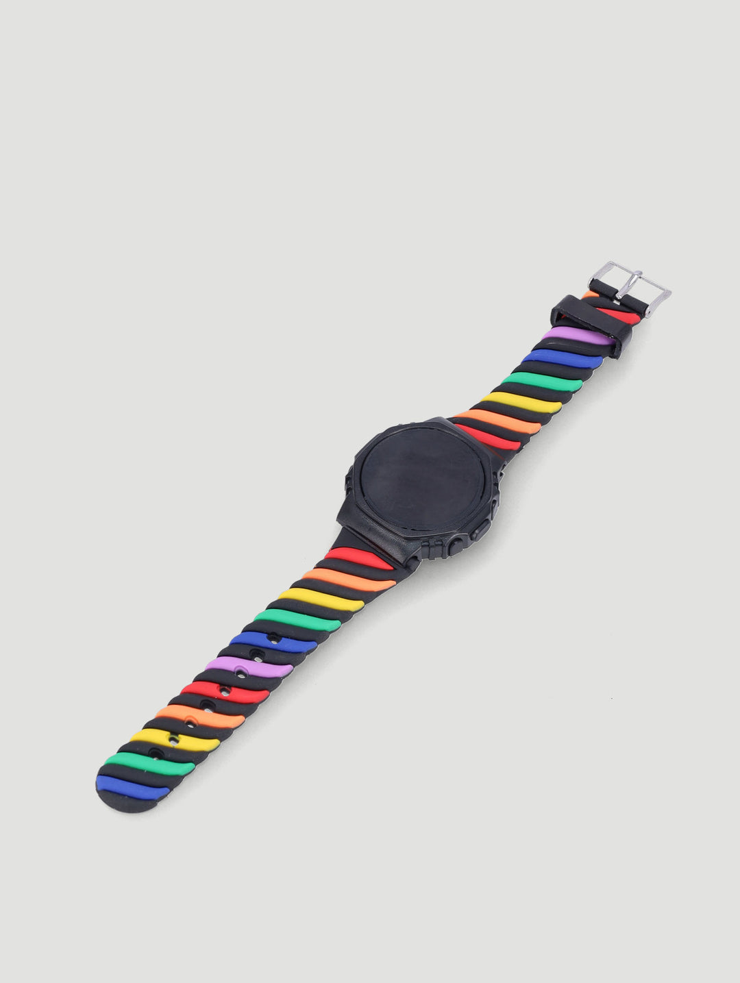 Pre-Boys Multi Striped Led Novelty Watch - Multi