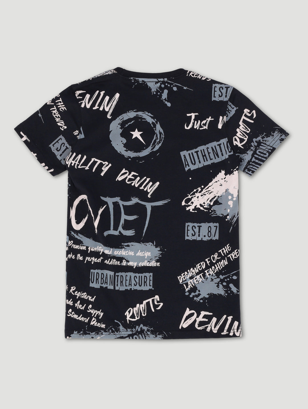 Boys Scorch Crew Neck Tee - Black