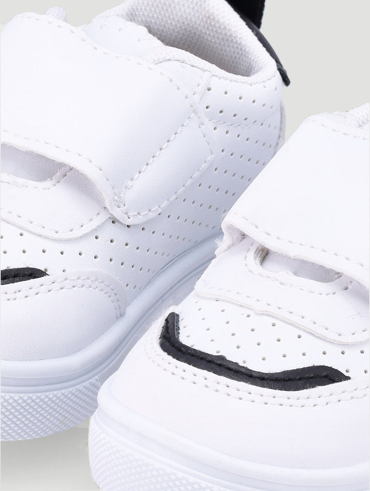 Baby Boys Stripe Sneaker - White/Black