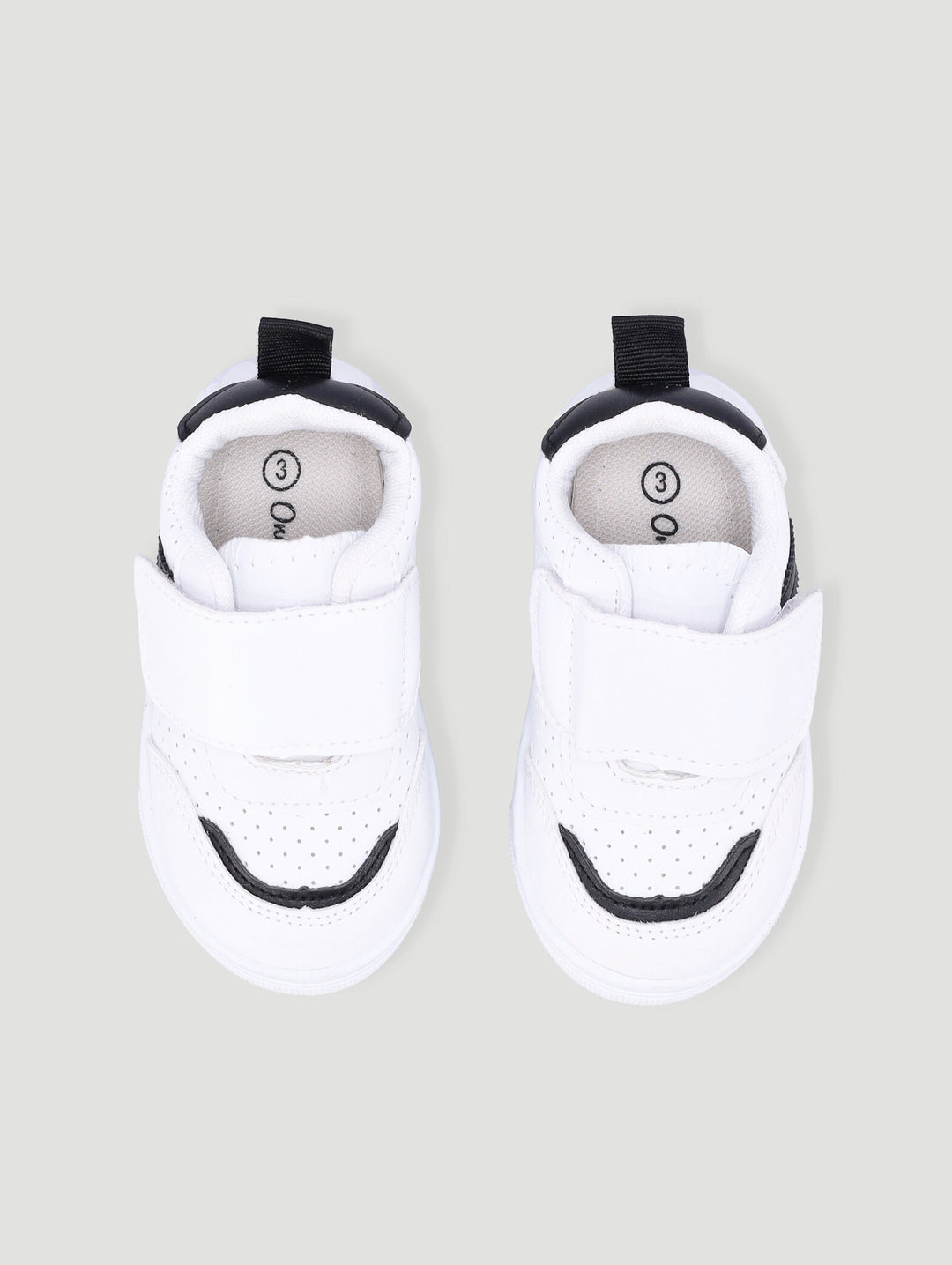 Baby Boys Stripe Sneaker - White/Black