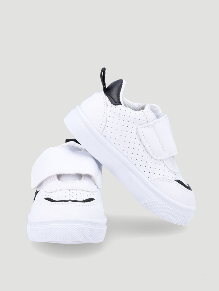 Baby Boys Stripe Sneaker - White/Black