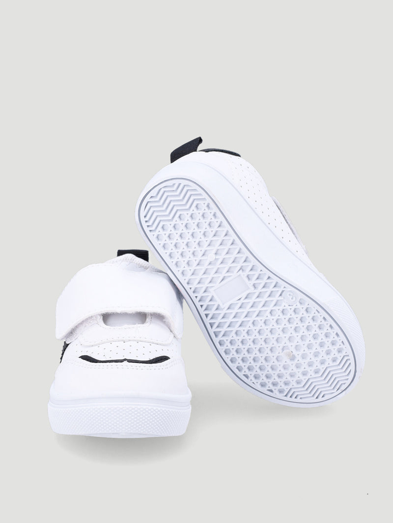 Baby Boys Stripe Sneaker - White/Black
