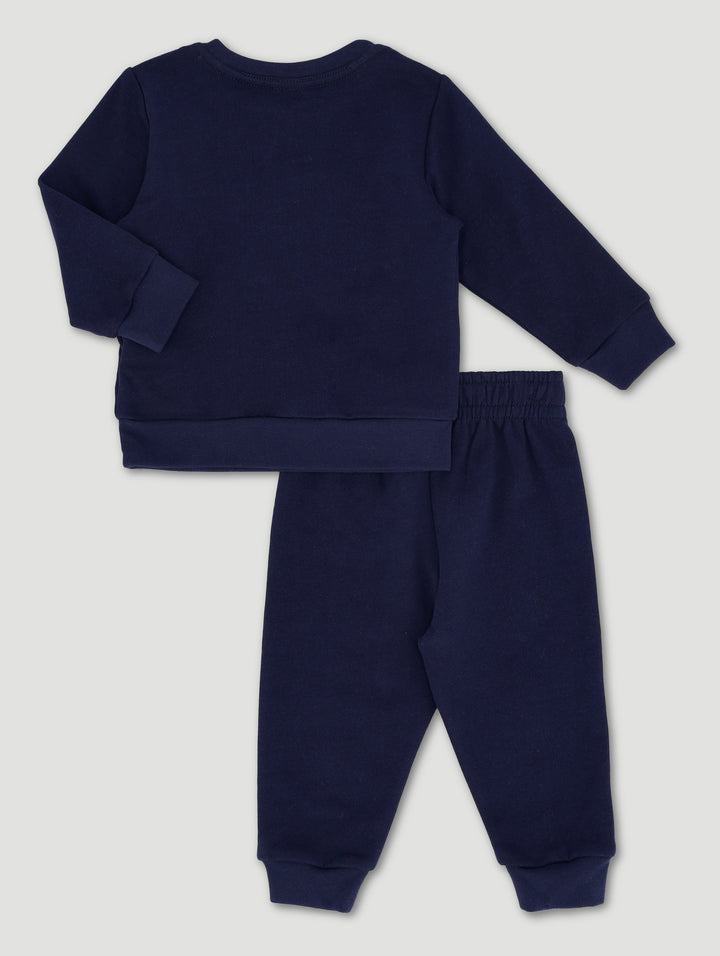 Baby Boys Wild & Awesome Fleece Set - Dark Navy