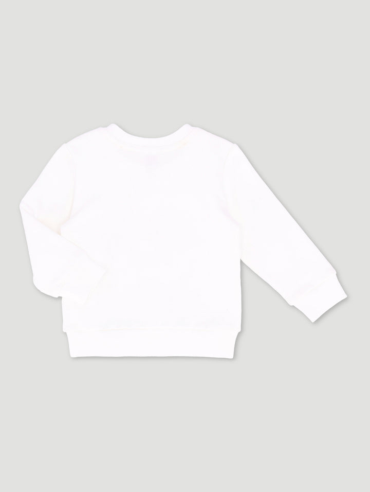 Baby Boys Cars Fleece Top - White